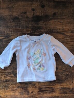 5/$25 Disney Light Pink Tinker Bell Long Sleeve Tee